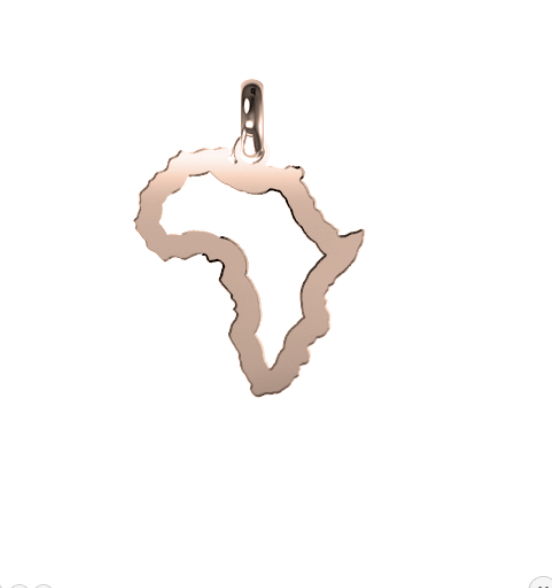 MEDIUM AFRICA SILHOUETTE/OUTLINE PENDANT -FINISHED (18MM) (Copy)