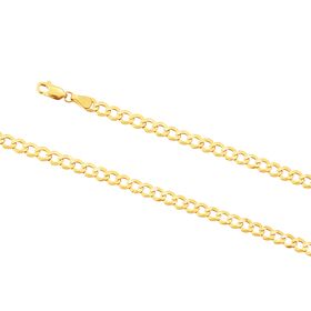 9kt Yellow Gold Flat Curb 120 Essential Link Chain (4.8mm)