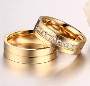 gold ring set